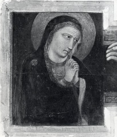 Anonimo — Anonimo fiorentino sec. XIV - Madonna addolorata — particolare